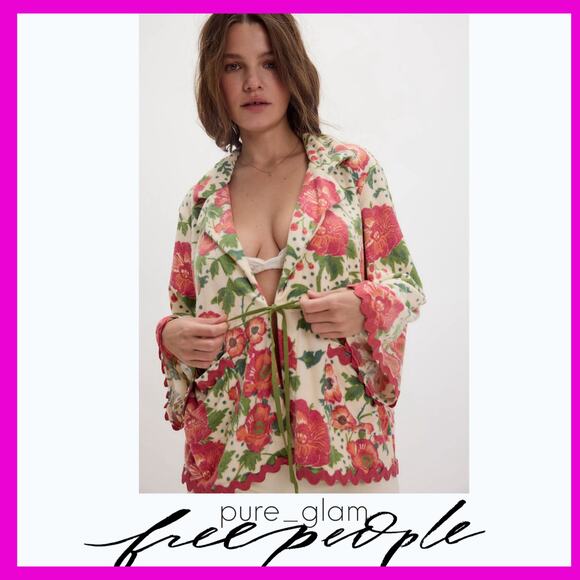 Free People Tops - Free People floral terry robe